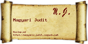 Magyari Judit névjegykártya